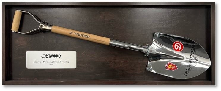 IMG_Framed Commemorative Shovel from Dierberg's Crestwood Crossing Groundbreaking