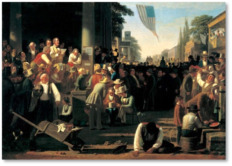 IMG_Illustration of The Verdict of The People by George Caleb Bingham